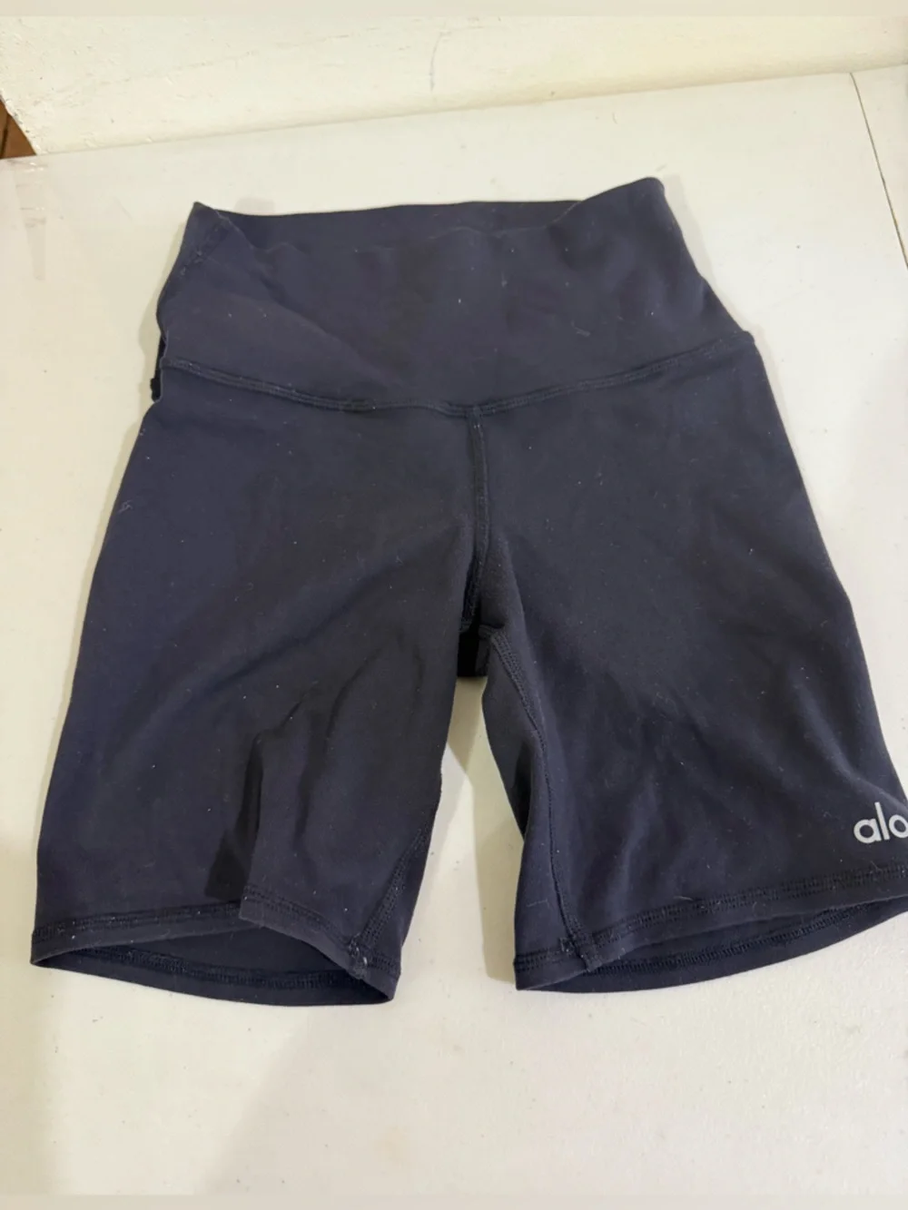 ALO Yoga Black High-Rise Bike Shorts